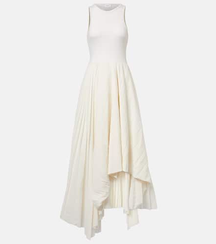 Abito midi in cotone a pieghe - Alexander McQueen - Modalova