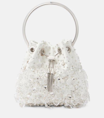 Bon Bon crystal-embellished satin tote bag - Jimmy Choo - Modalova