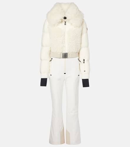 Skianzug mit Faux Fur - Moncler Grenoble - Modalova