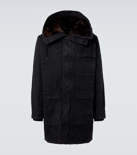 Prada Parka in cotone con shearling - Prada - Modalova