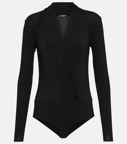 Versace Draped georgette bodysuit - Versace - Modalova