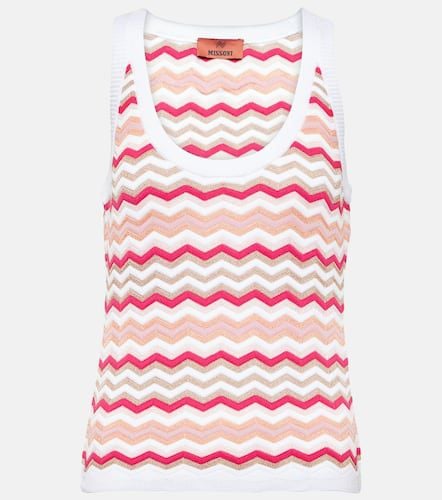 Tank top de algodón en zigzag - Missoni - Modalova