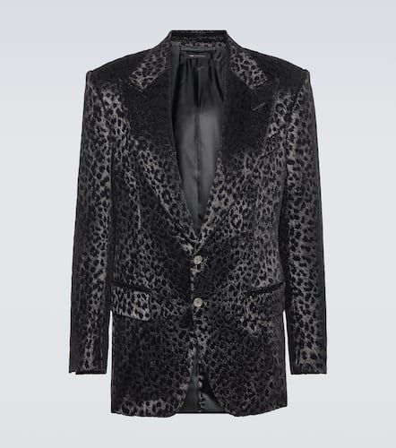Leopard-print velvet blazer - Tom Ford - Modalova
