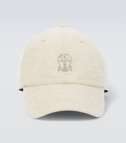 Logo wool and cashmere baseball cap - Brunello Cucinelli - Modalova