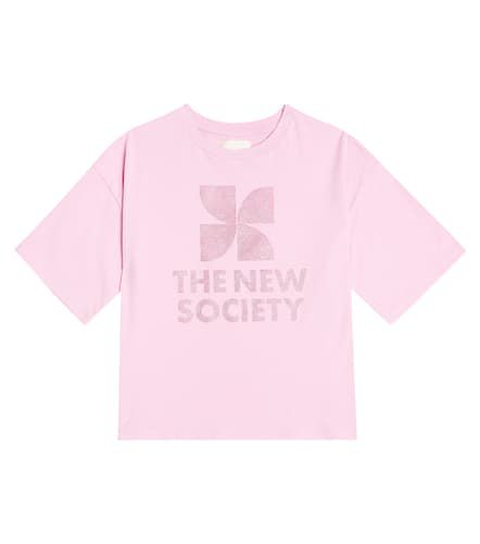 T-shirt in cotone con logo - The New Society - Modalova