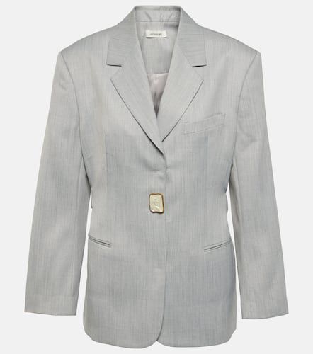 Blazer oversize in misto lana - Jacques Wei - Modalova