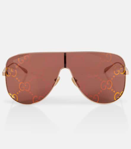 Gucci GG shield sunglasses - Gucci - Modalova