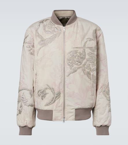 Embroidered cotton bomber jacket - Dries Van Noten - Modalova