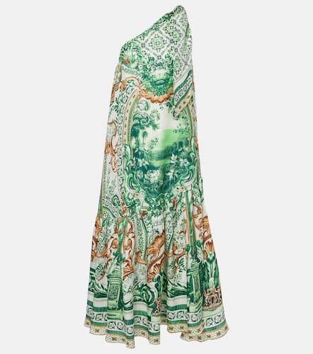 Printed one-shoulder silk maxi dress - Camilla - Modalova