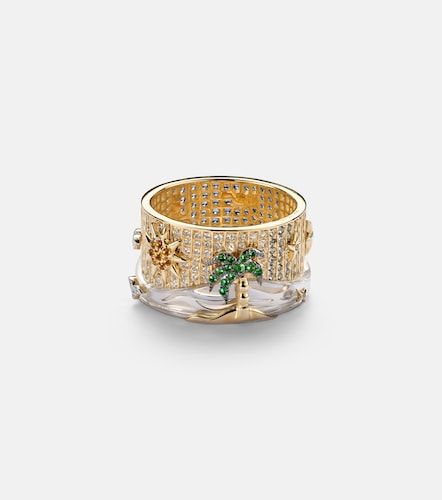 Heures 9kt ring with gemstones - Yvonne Leon - Modalova