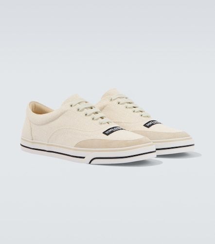 Suede-trimmed sneakers - Dolce&Gabbana - Modalova