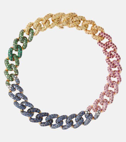 Rainbow Medium 18kt gold bracelet with gemstones - Shay Jewelry - Modalova