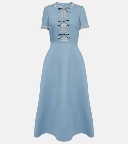 Crepe Couture embellished midi dress - Valentino - Modalova