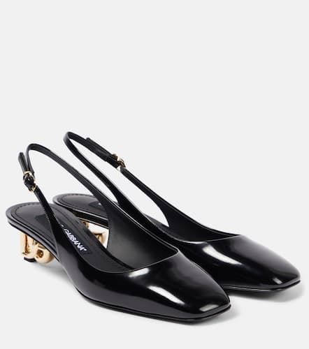 Jackie DG 40 patent leather slingback pumps - Dolce&Gabbana - Modalova