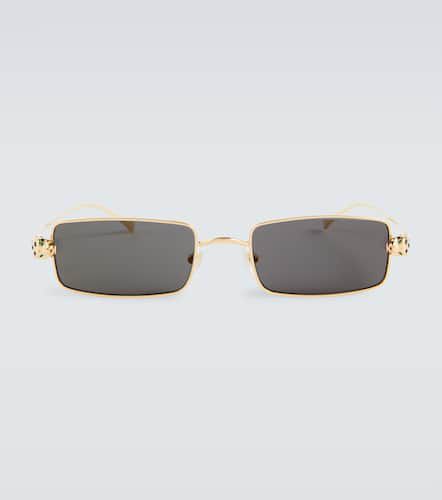 Occhiali da sole rettangolari - Cartier Eyewear Collection - Modalova