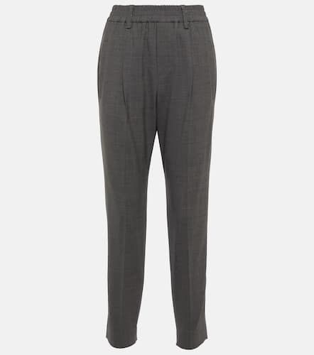 Embellished wool-blend pants - Brunello Cucinelli - Modalova