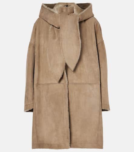 Cappotto Parnasse in suede con shearling - The Row - Modalova