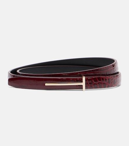 Tom Ford Croc-effect leather belt - Tom Ford - Modalova