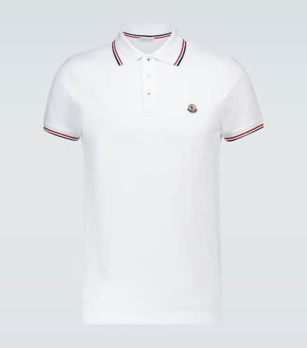 Short-sleeved polo shirt with logo - Moncler - Modalova