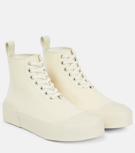 Leather high-top sneakers - Jil Sander - Modalova