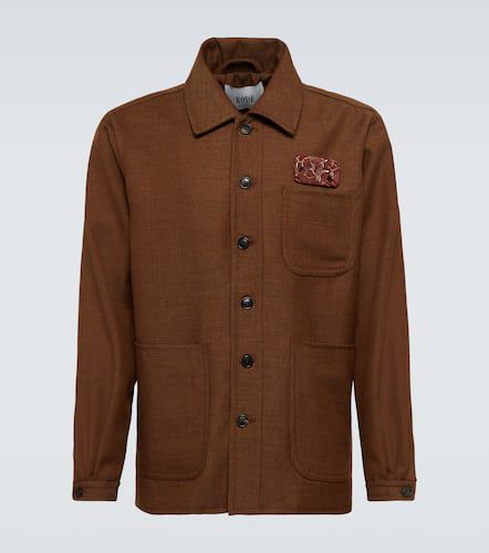 Bode Brooch wool shirt jacket - Bode - Modalova