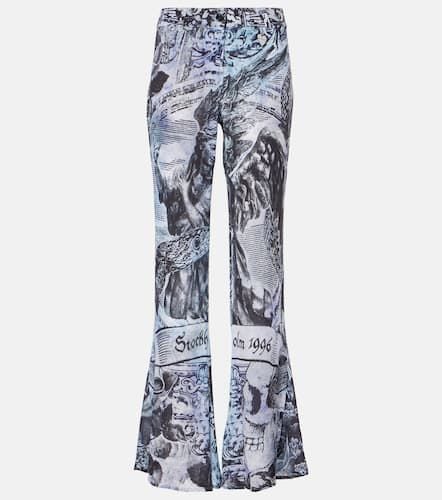 Pantaloni flared a vita media con stampa - Acne Studios - Modalova