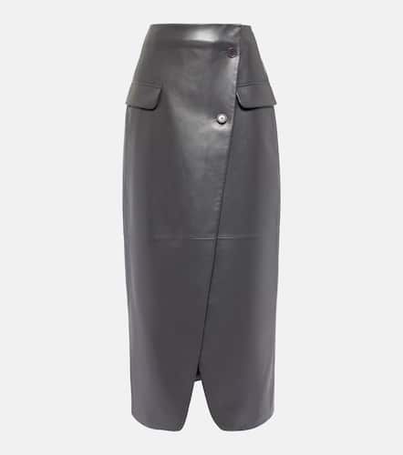 Nan asymmetric faux leather maxi skirt - The Frankie Shop - Modalova
