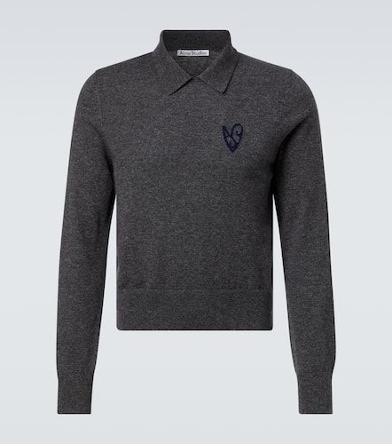 Polo en jacquard de laine et yak - Acne Studios - Modalova