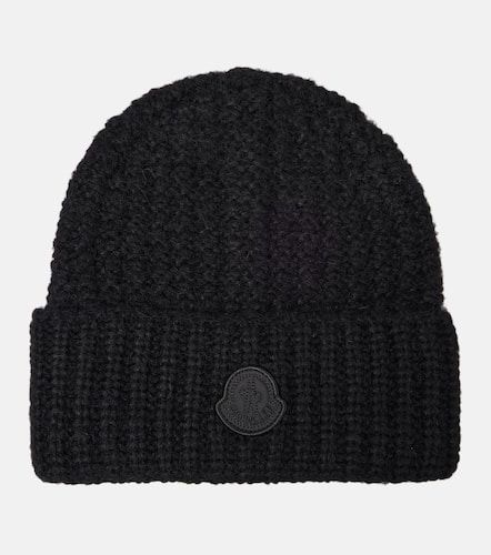 Logo wool and alpaca-blend beanie - Moncler - Modalova