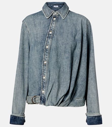 Loewe Draped belted denim shirt - Loewe - Modalova