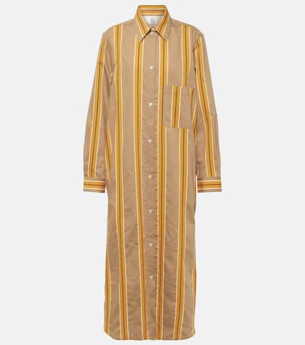 Jacquard striped cotton-blend shirt dress - Toteme - Modalova