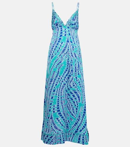 Cassandra printed satin slip dress - Poupette St Barth - Modalova
