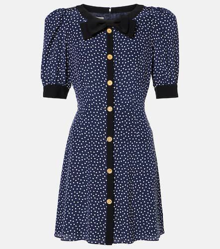 Polka-dot printed silk minidress - Alessandra Rich - Modalova