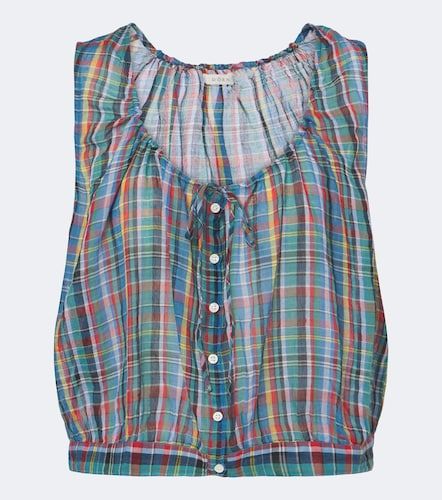Dôen Crop top Theo de algodón a cuadros - Doen - Modalova