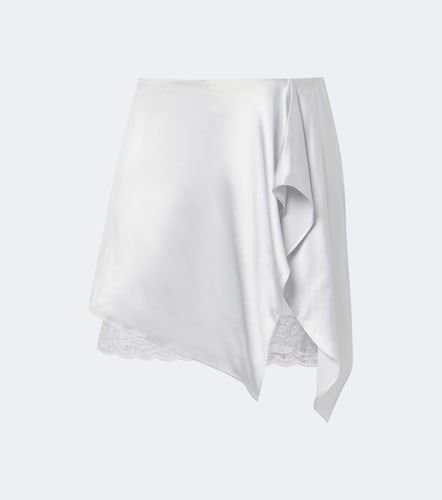 Minifalda a capas de satén con encaje - Acne Studios - Modalova