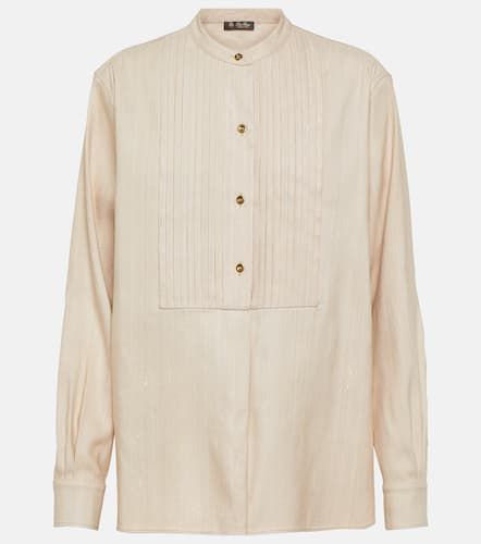 Loro Piana Blusa in seta con pieghe - Loro Piana - Modalova