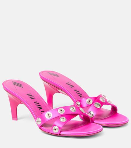 Cosmo 60 studded satin sandals - The Attico - Modalova