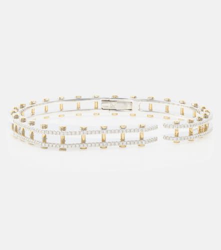 Cyborg 14kt yellow and white bracelet with diamonds - Rainbow K - Modalova