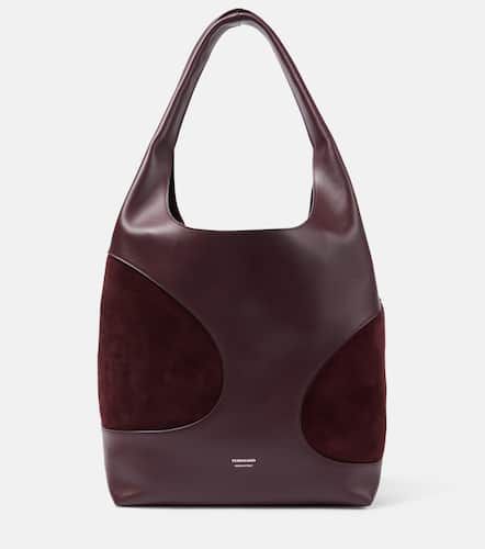 Large leather and suede tote bag - Ferragamo - Modalova