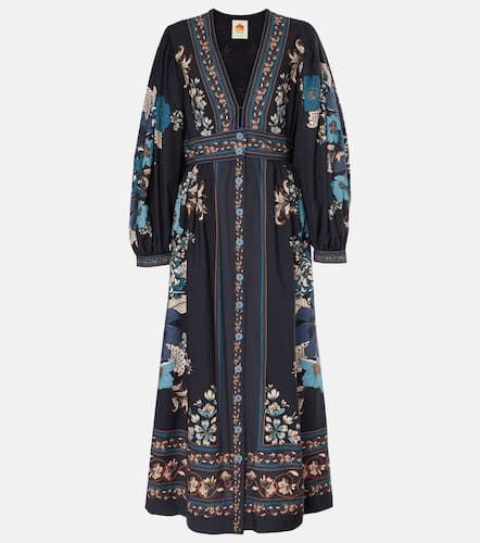 Blossom Tapestry cotton midi dress - Farm Rio - Modalova