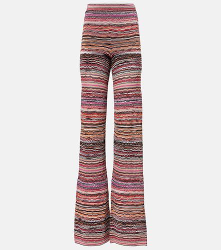 Pantaloni flared con lamé a righe - Missoni - Modalova