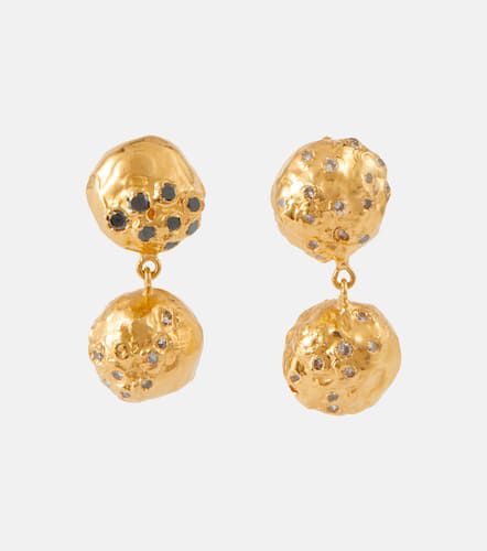 The Inferno 9kt earrings with diamonds - Alighieri - Modalova