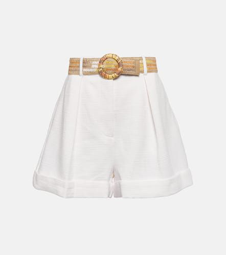 Devi high-rise cotton shorts - Zimmermann - Modalova