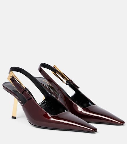 Pumps slingback Lee 75 in vernice - Saint Laurent - Modalova