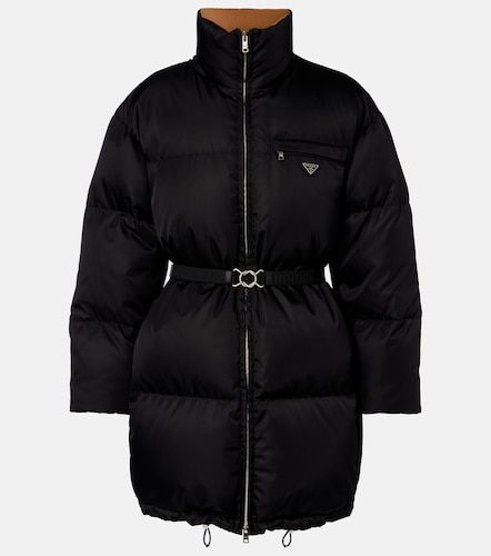 Prada Re-Nylon belted down jacket - Prada - Modalova