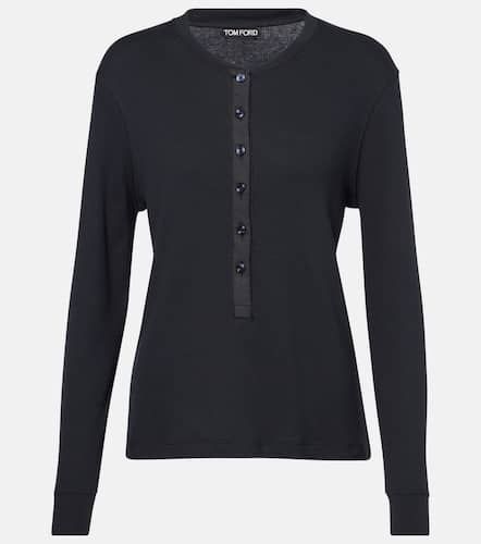 Tom Ford Top in cotone e seta - Tom Ford - Modalova