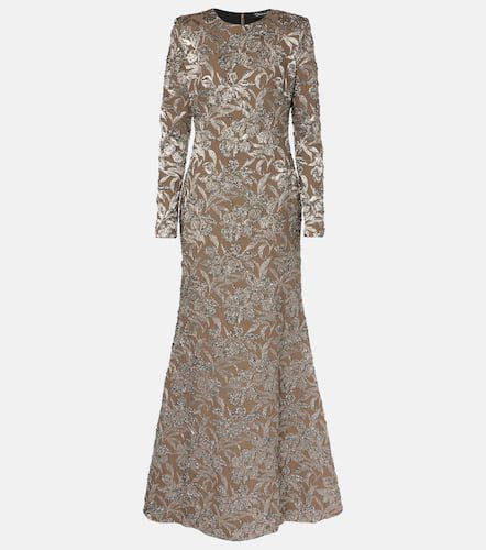 Metallic Orchid jacquard gown - Oscar de la Renta - Modalova