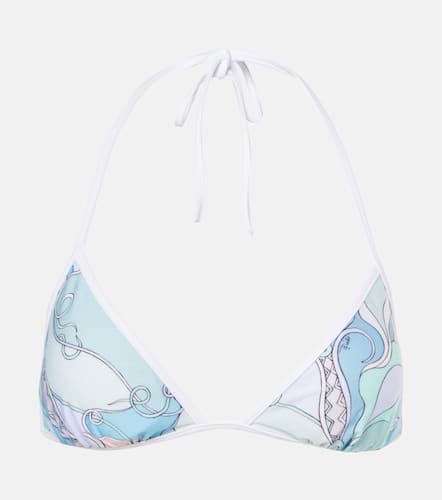 Top bikini a triangolo con stampa - Pucci - Modalova