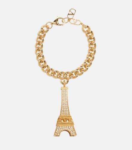Eiffeltower crystal-embellished bracelet - Valentino - Modalova