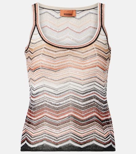 Missoni Zigzag sequined lame top - Missoni - Modalova